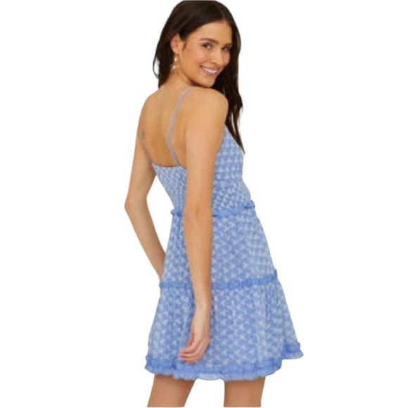 Altar’d State Everly Ruffled Embroidered Eyelet Sleeveless Mini Sundress Large - Picture 4 of 13